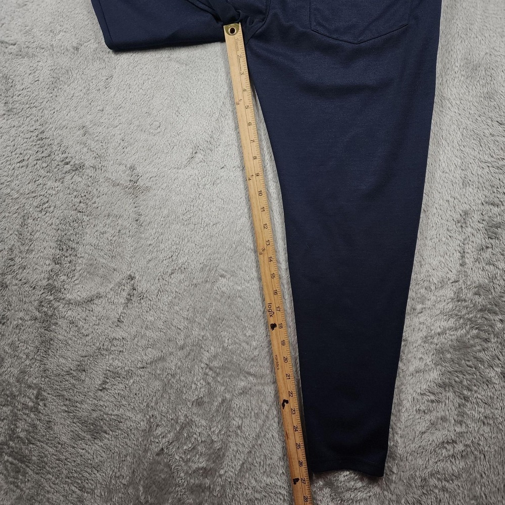 YoungLA Pants Mens 30x28 (Fits 29x27) Navy Blue Slim Fit Stretch Casual Tapered - Picture 10 of 12